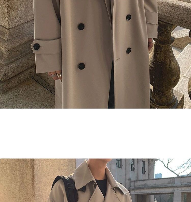 DragonRoad - Trenchcoat met dubbele rij knopen