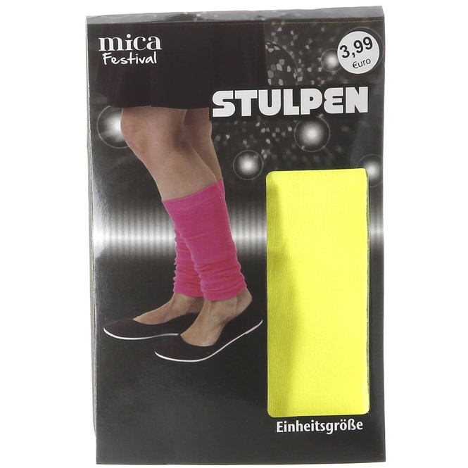Stulpen - neon - für Erwachsene - gelb