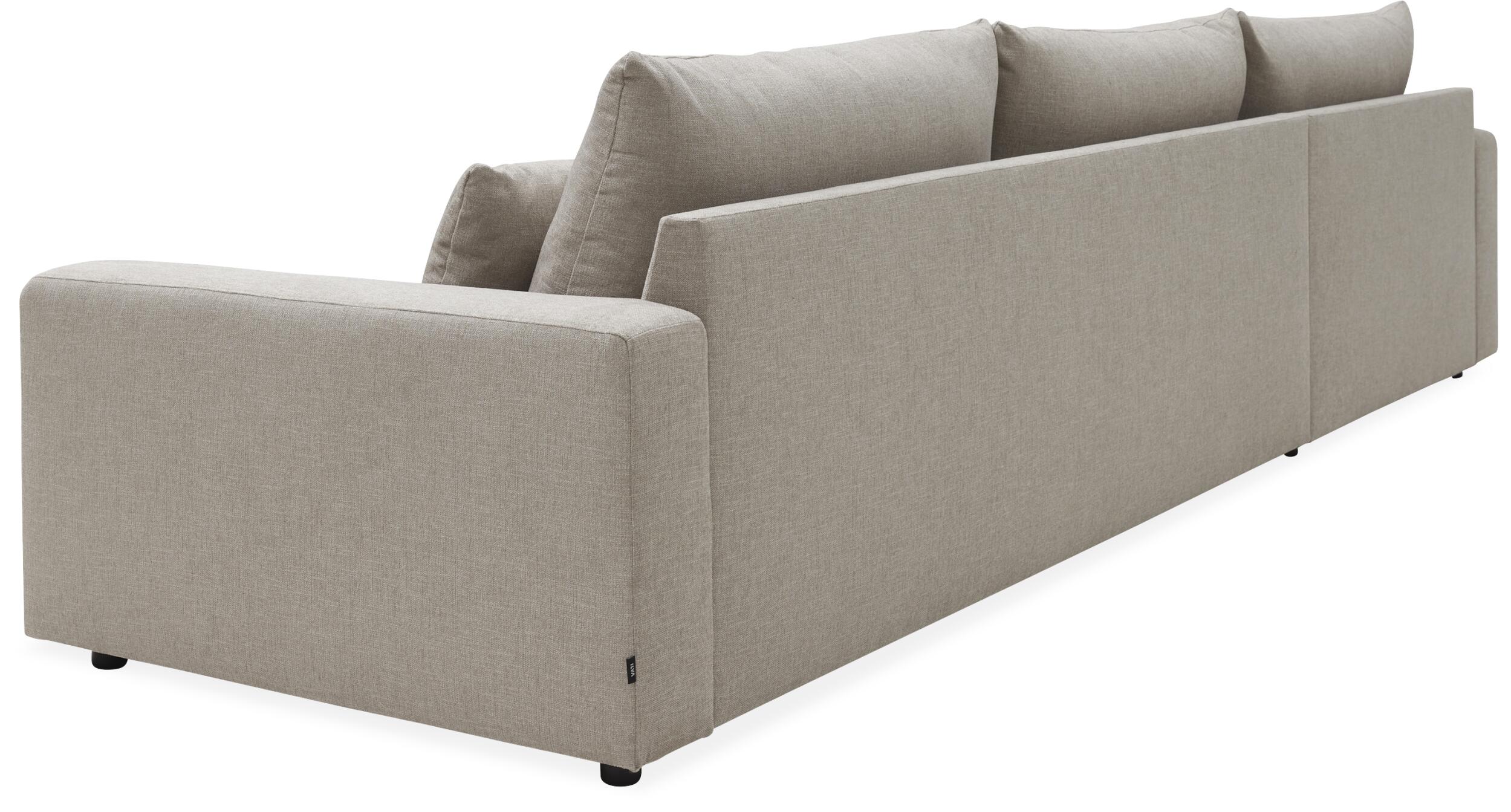 Halmstad venstrevendt sofa med chaiselong