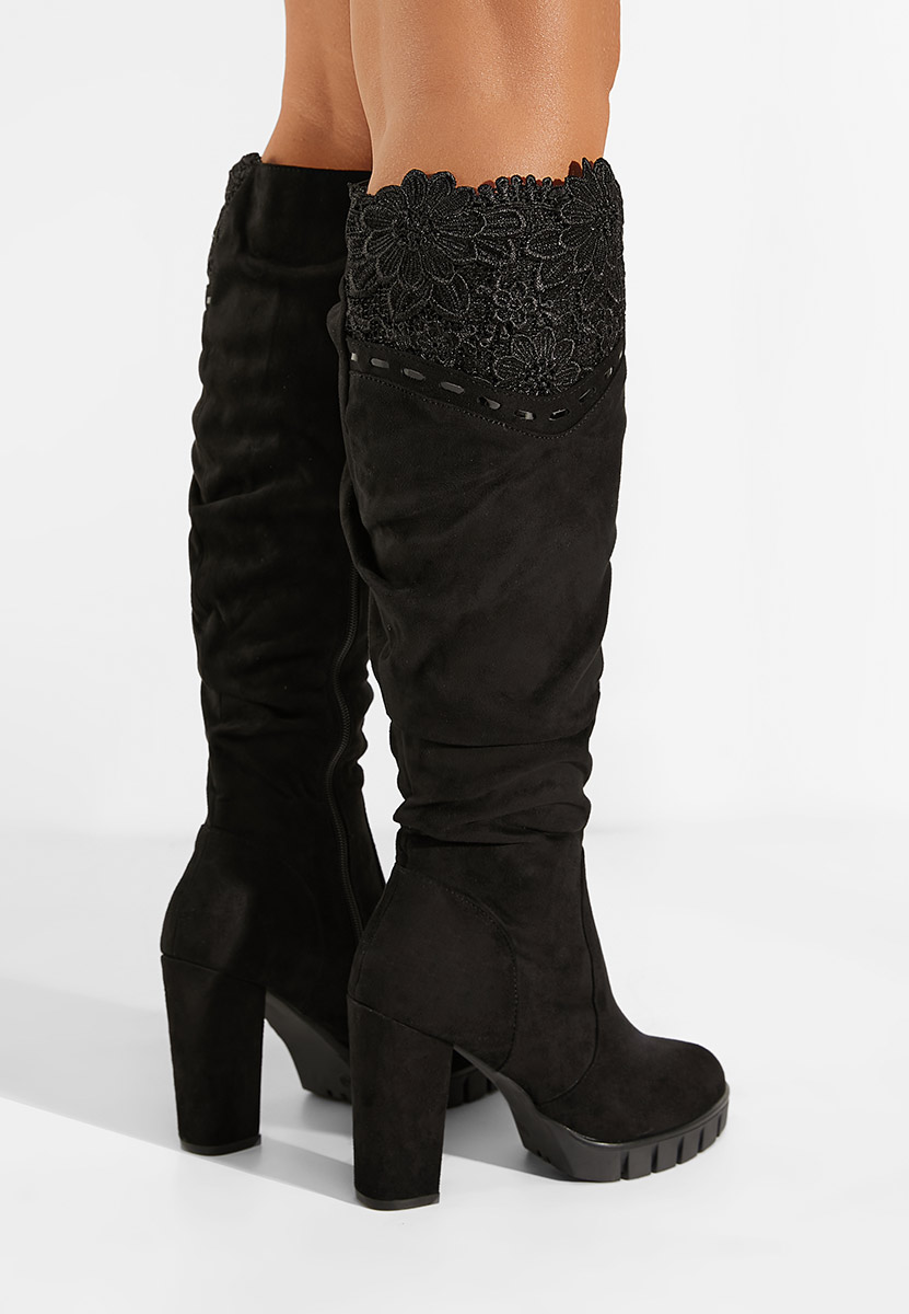 Bottes longues femme noires Vienne