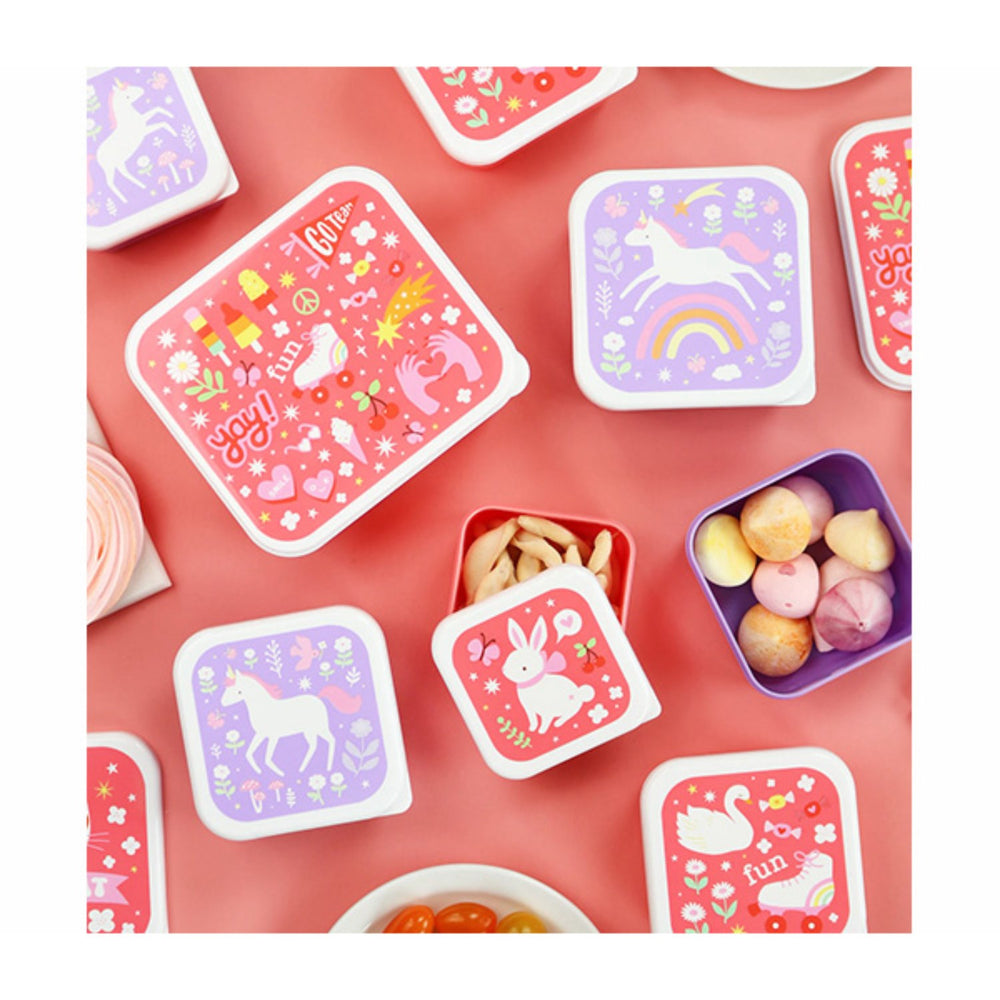 Køb A Little Lovely Company Fun Lunch & Snack Box Sæt