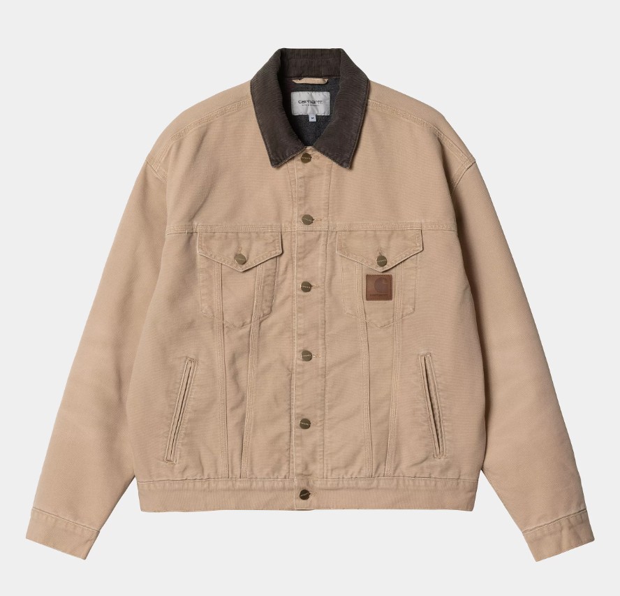 Carhartt WIP Dayton Trucker Jacket Dusty H Brown / Tobacco Stone