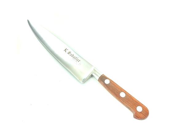 Cuisine 20 cm - Bois naturel palissandre - Rivets Aluminium - Ref 427 Couteaux de cuisine professionnel