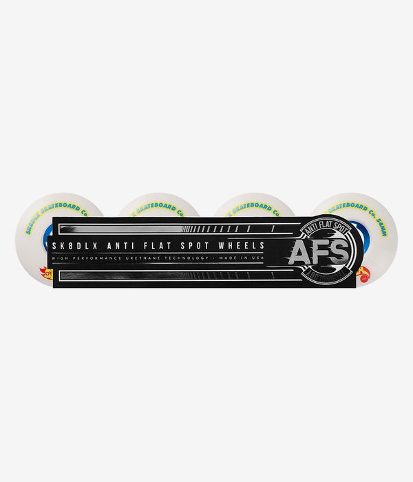 skatedeluxe AFS Hotrod Rollen (white blue) 54mm 100A 4er Pack