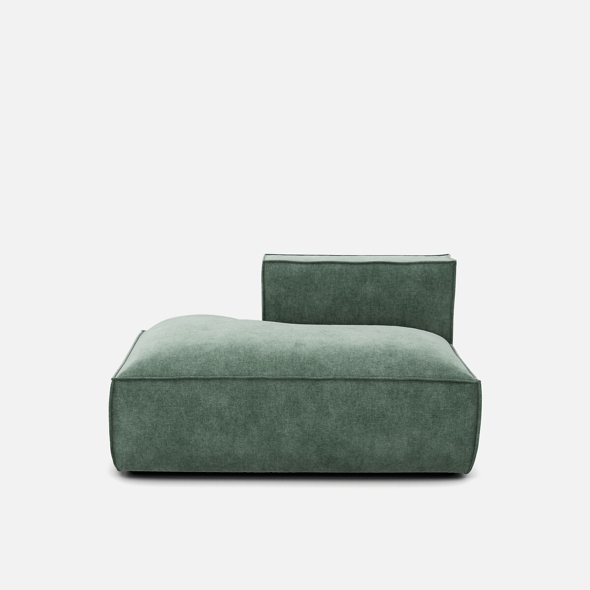 LA REDOUTE INTERIEURS<br>Sofá lounge esquerda, veludo texturizado, Seven
