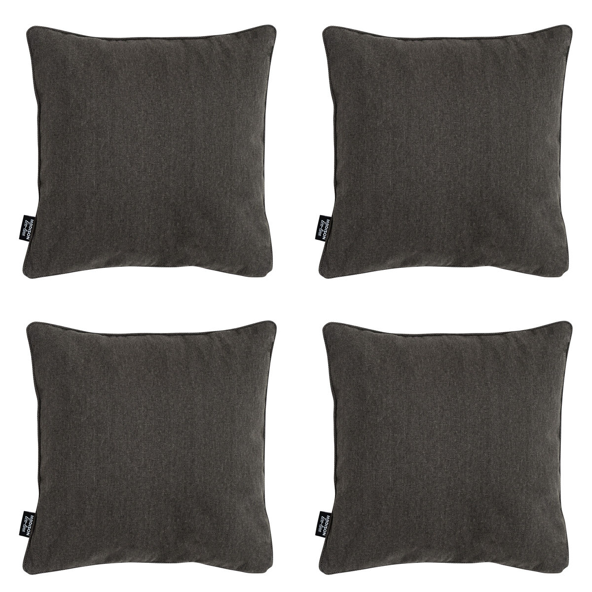 Madison Dark  canvas eco+ Sierkussen - Set van 4