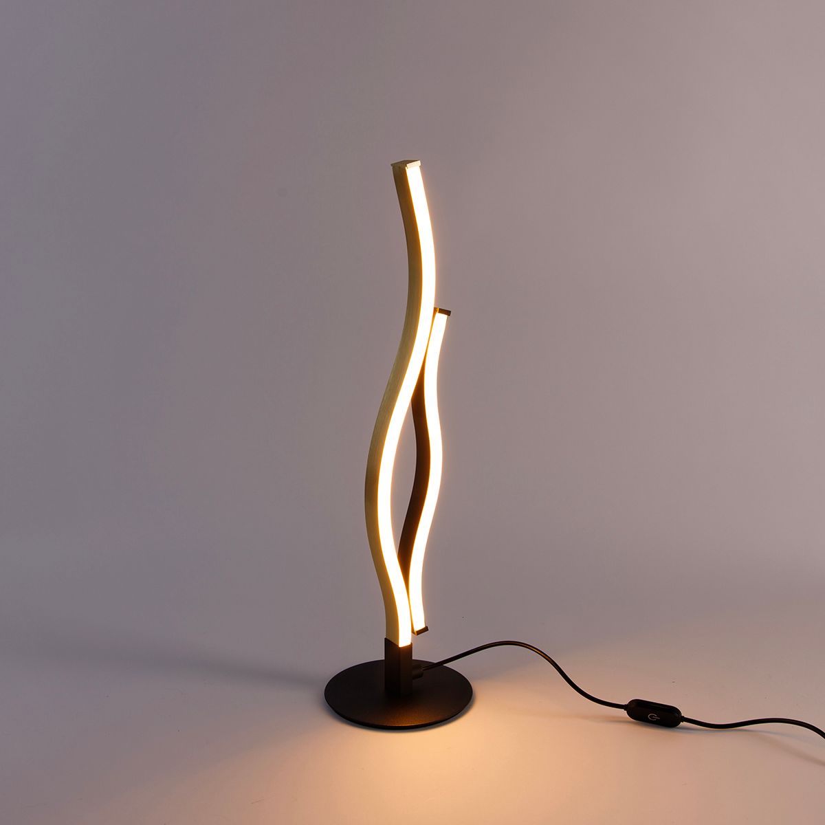 Design tafellamp zwart met goud incl. LED dimbaar - Blaze