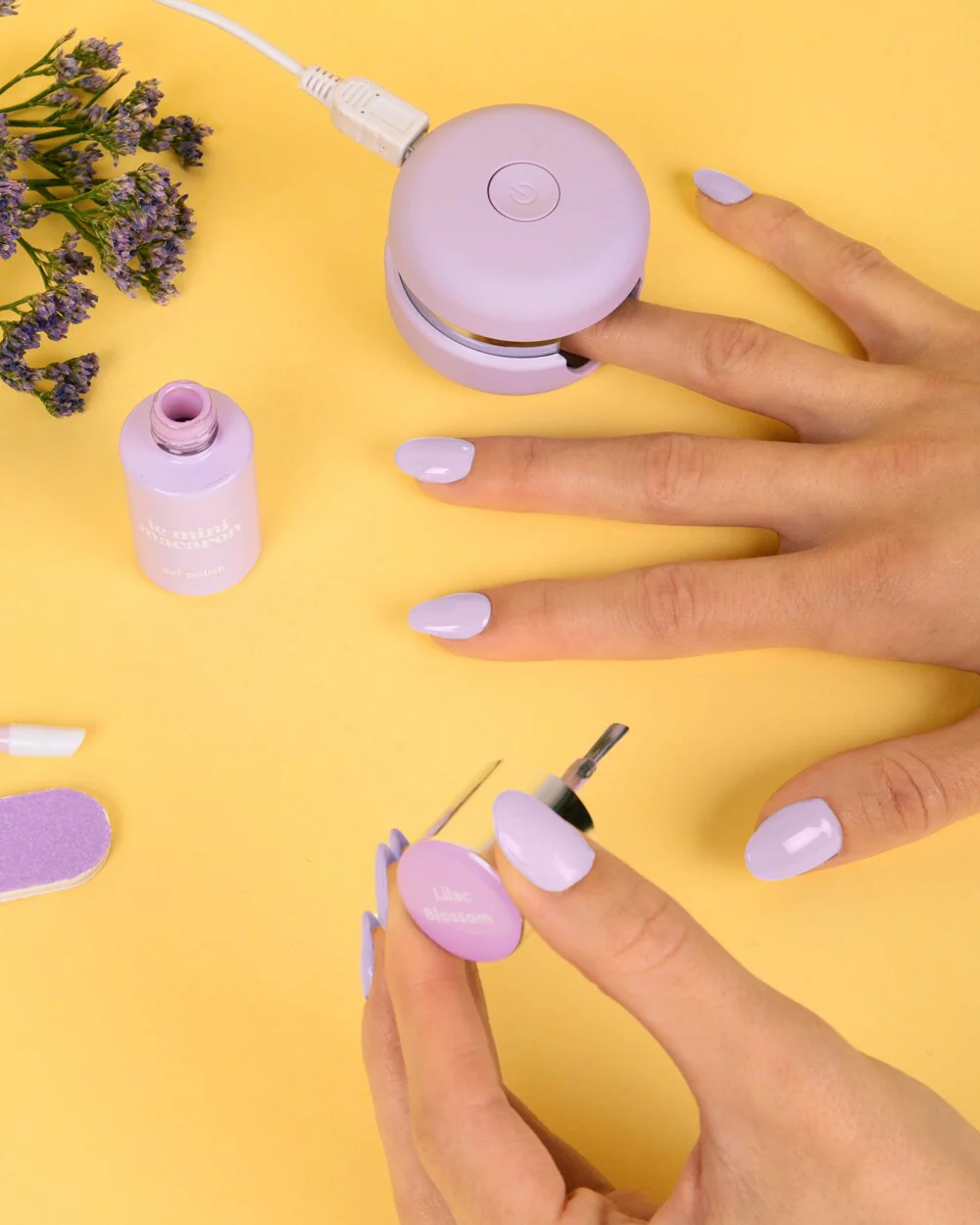Le Mini Macaron  Gel Manicure Kit - Lilac Blossom