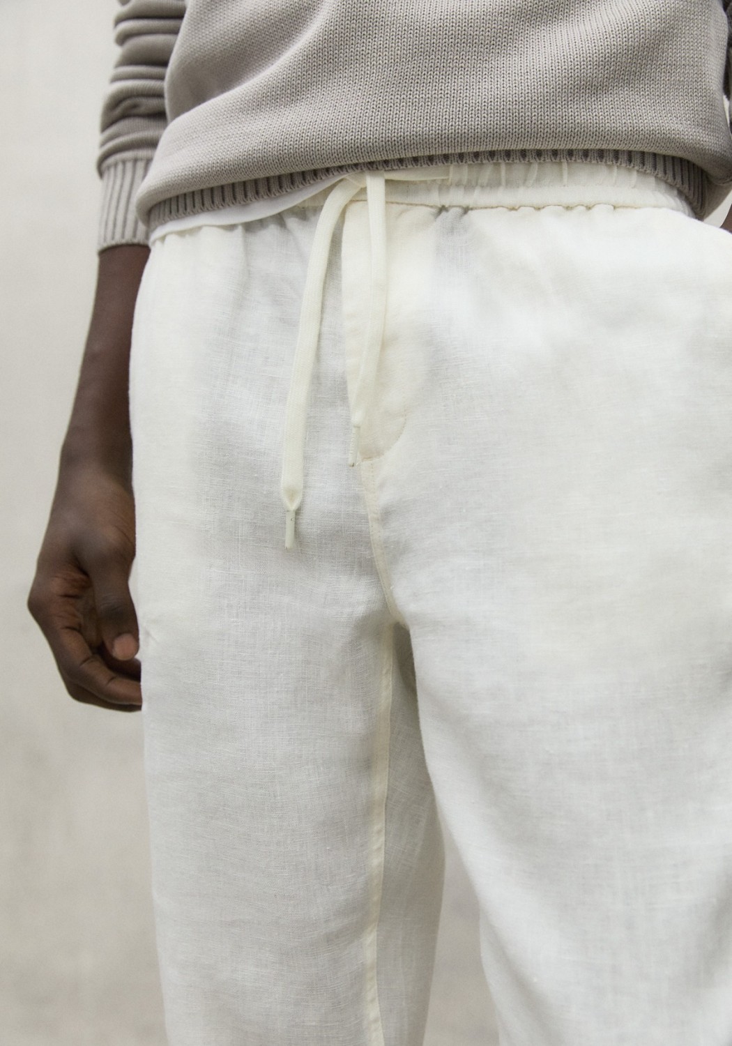 Ecoalf Leinenhose Ethic Linen Pants Off White