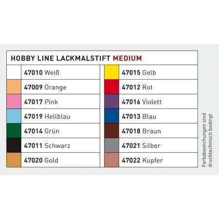 KREUL Lackmalstift medium Weiss 2-4 mm