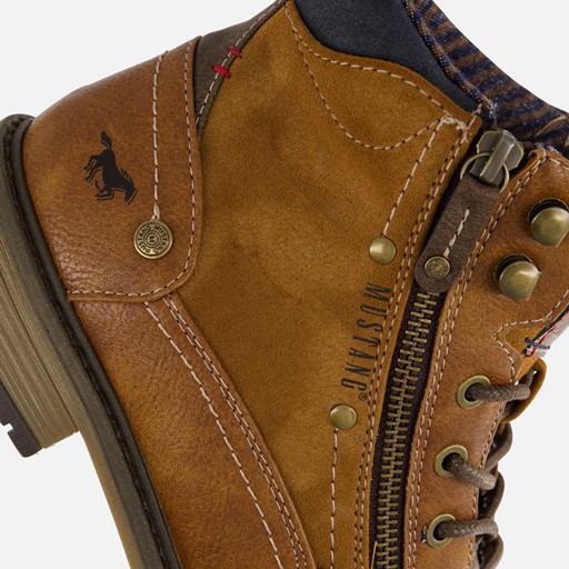 Mustang Veterboots cognac Synthetisch