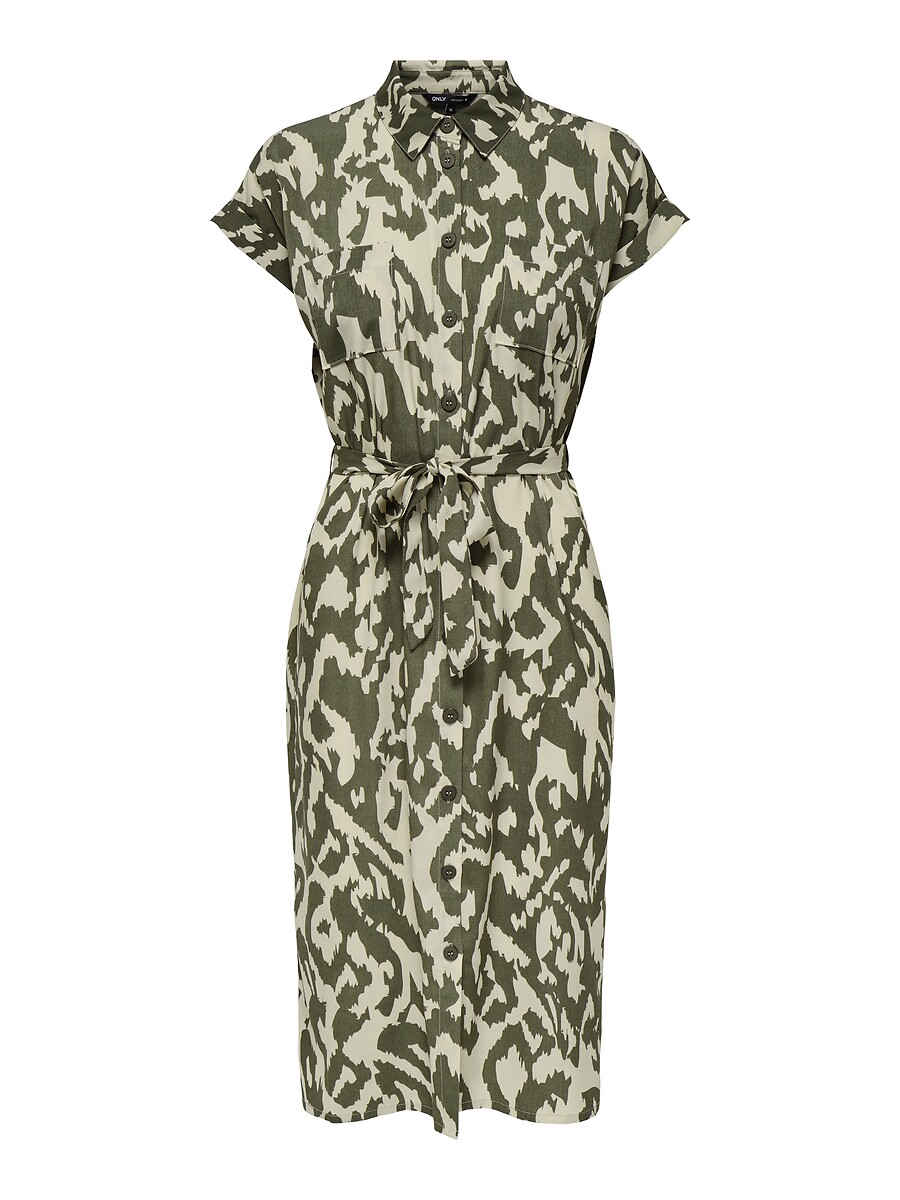 SOMENTE<br>Vestido camisa para amarrar