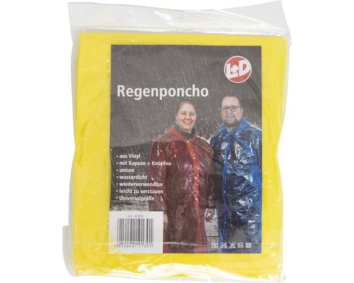 Vinyl regenponcho, diverse kleuren