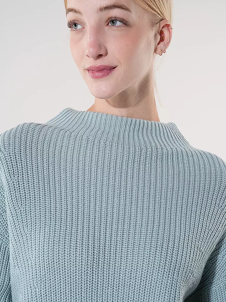 OPUS Rollkragenpullover PUFAMO hellblau