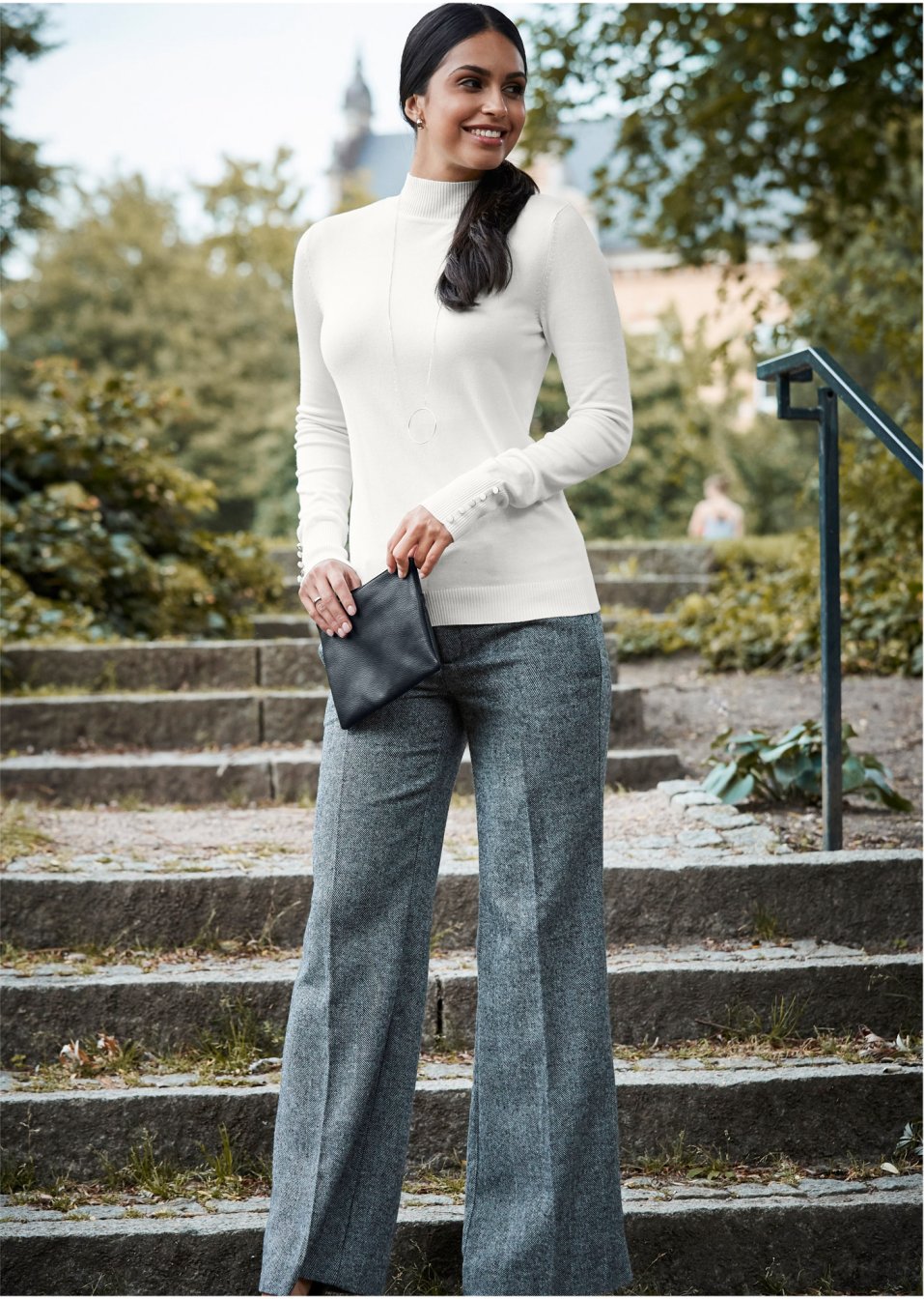 Pantalon jambes amples