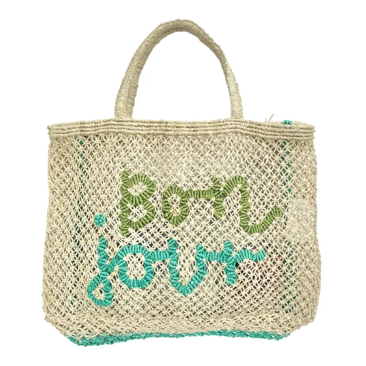 The Jacksons Panier Small Bon Jour | Vert d'eau