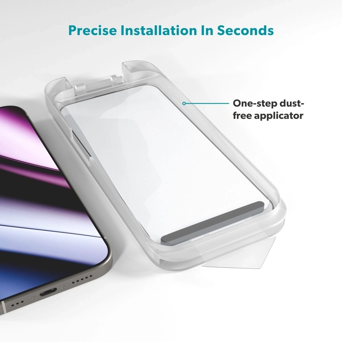 iPhone 17 Pro AntiReflective 3D Ultra Wide Fit Panzer Glas Case Friendly   Montagerahmen (94112151900001)