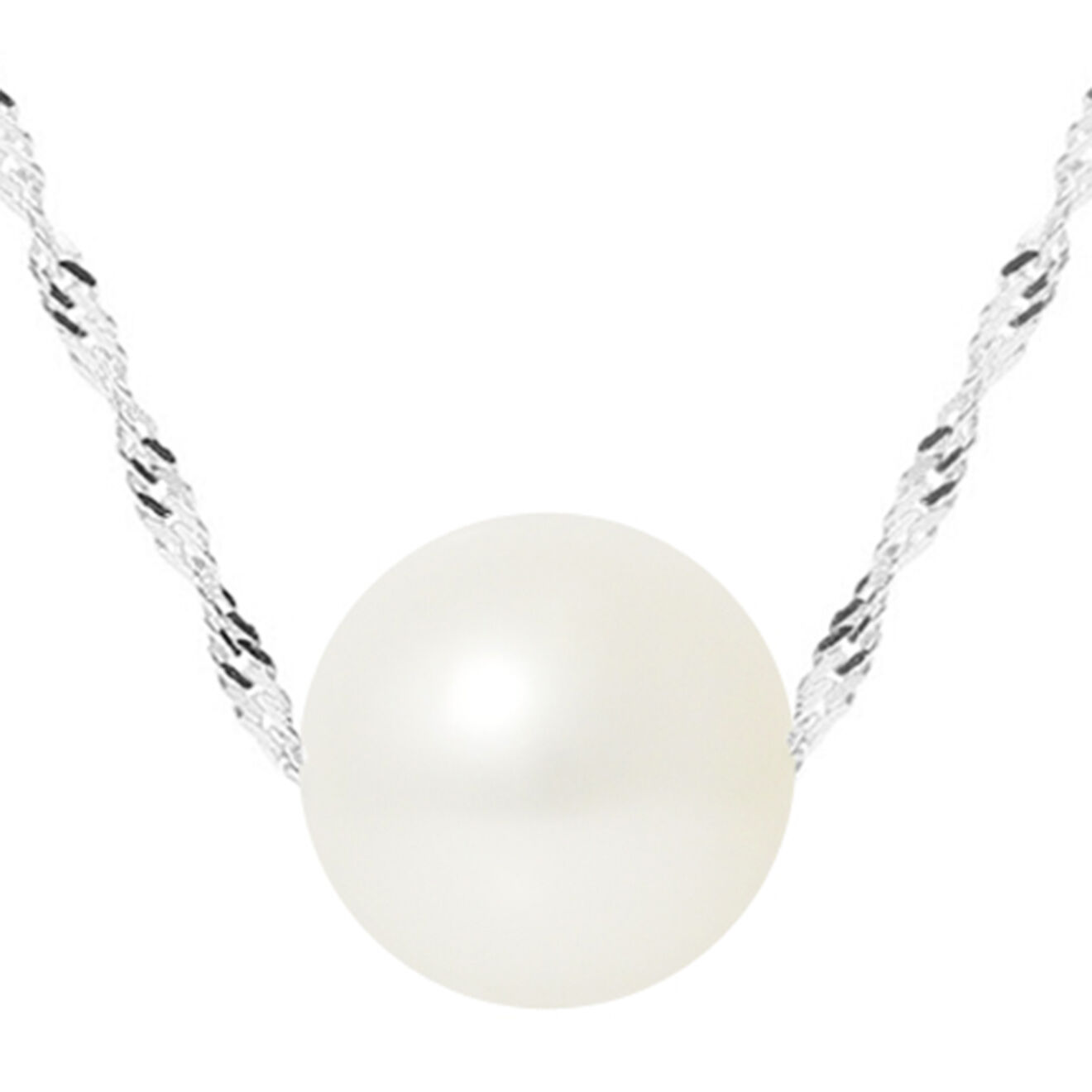 Mitzuko Collier Melissa Or Blanc Perle d'Eau Douce blanc naturel