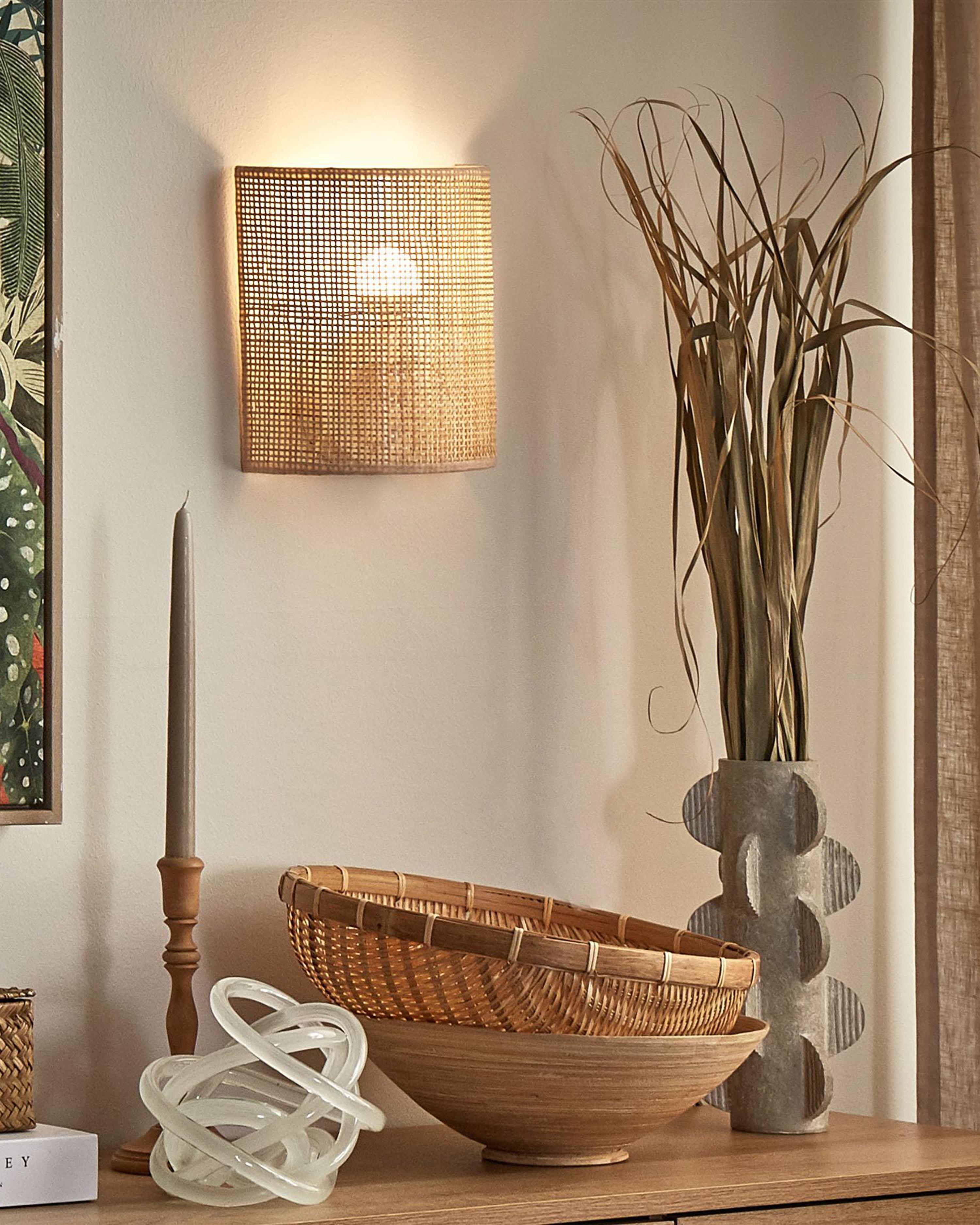 Wandlamp CARIO Rotan Natuurlijk