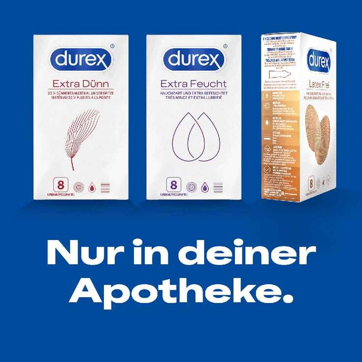 Durex extra feucht Kondome, 8 St
