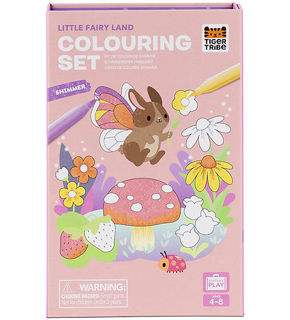 Tiger Tribe Buntstifte-Set - Shimmer Malset - Little Fairy Count