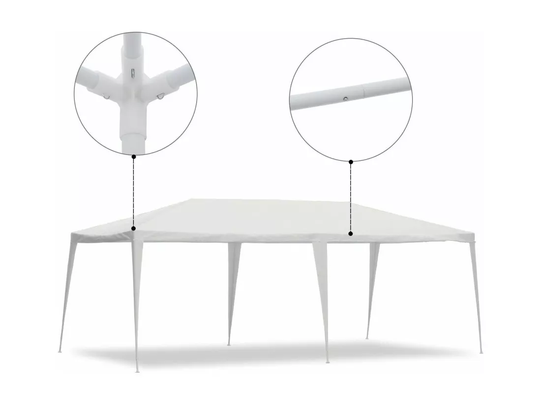 Tonnelle de jardin pour fêtes et événements 3x6 m