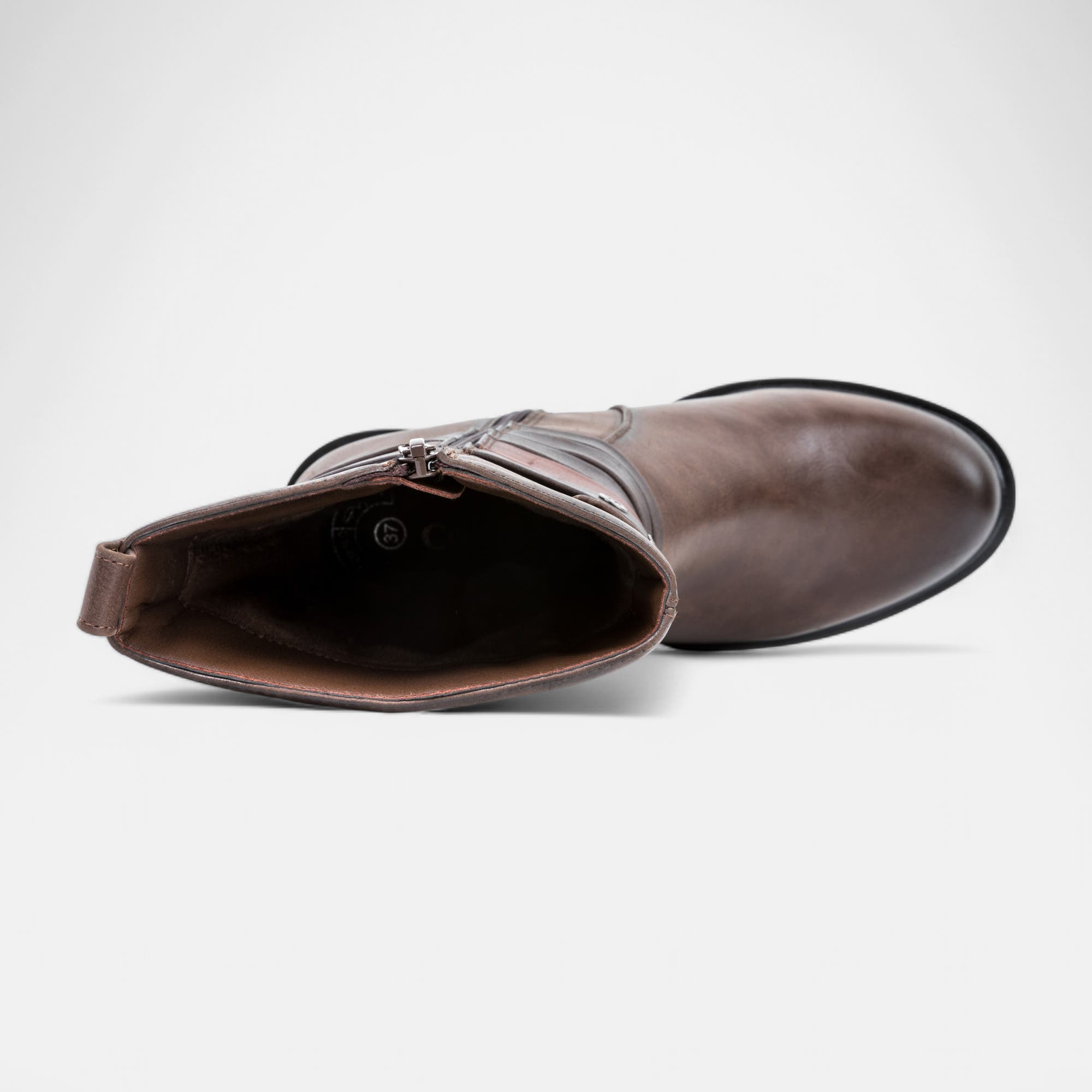 Bottes à talon Femme marron