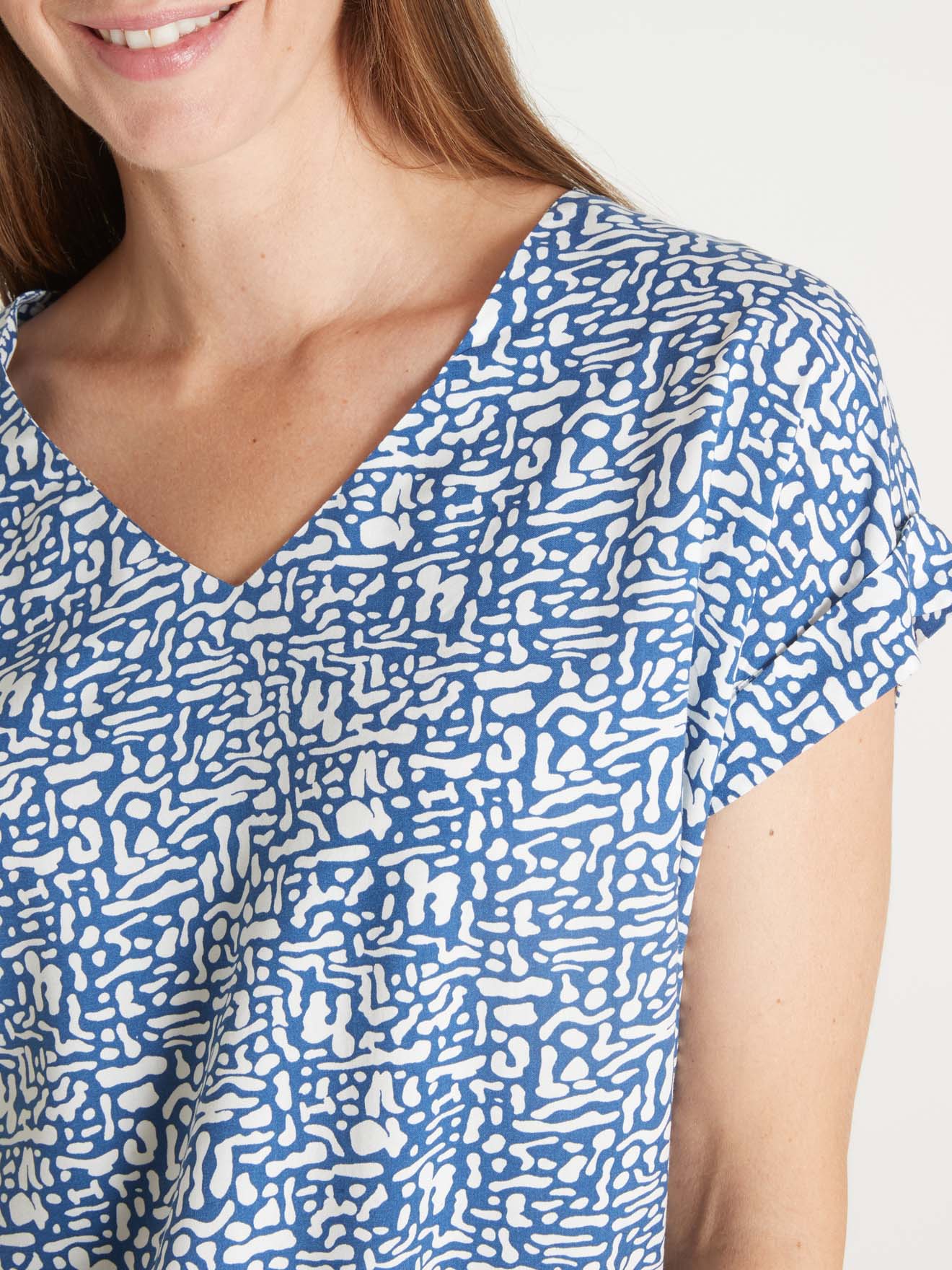Robe 3 trous tissu fluide