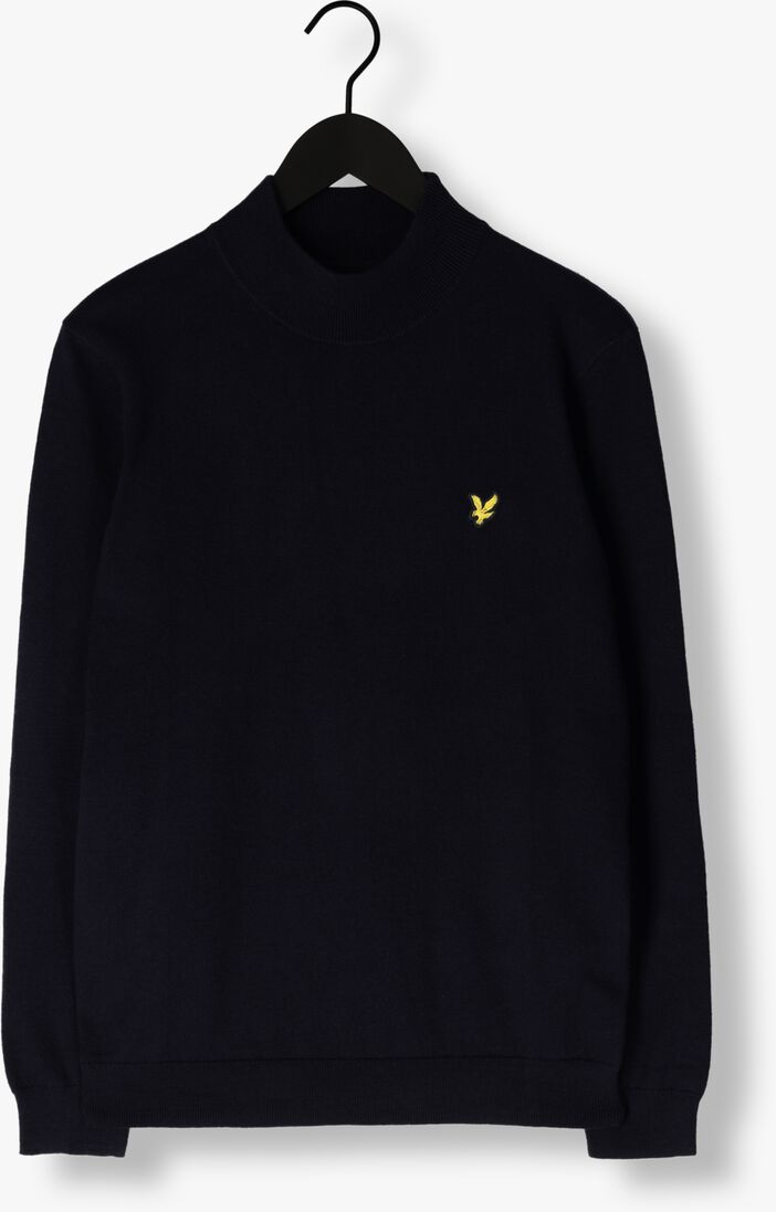 LYLE & SCOTT donkerblauwe lyle & scott coltrui roll neck jumper