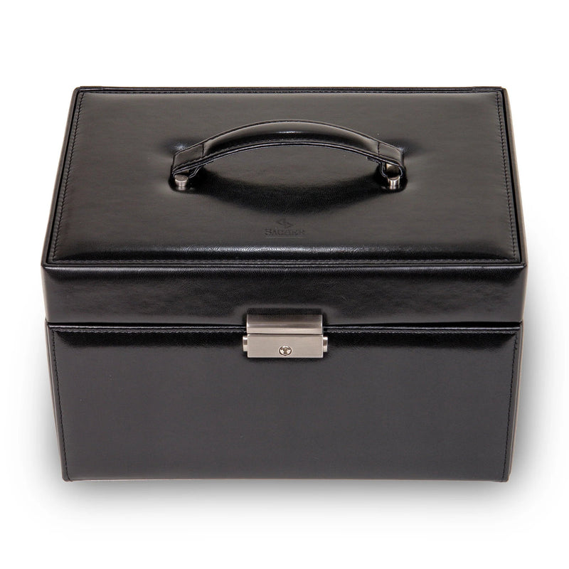 Sacher Sieradendoos Lena New Classic / Zwart (leer)