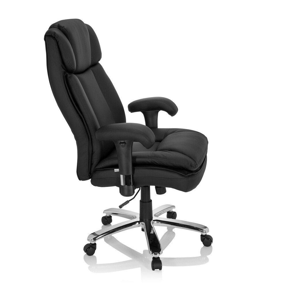 XXL Drehstuhl BUILDER XXL I Kunstleder mit Armlehnen (höhenverstellbar) hjh OFFICE