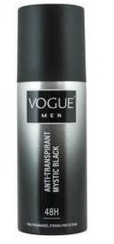 Vogue For Men Anti-Transpirant Mystic Black Deodorant150ml