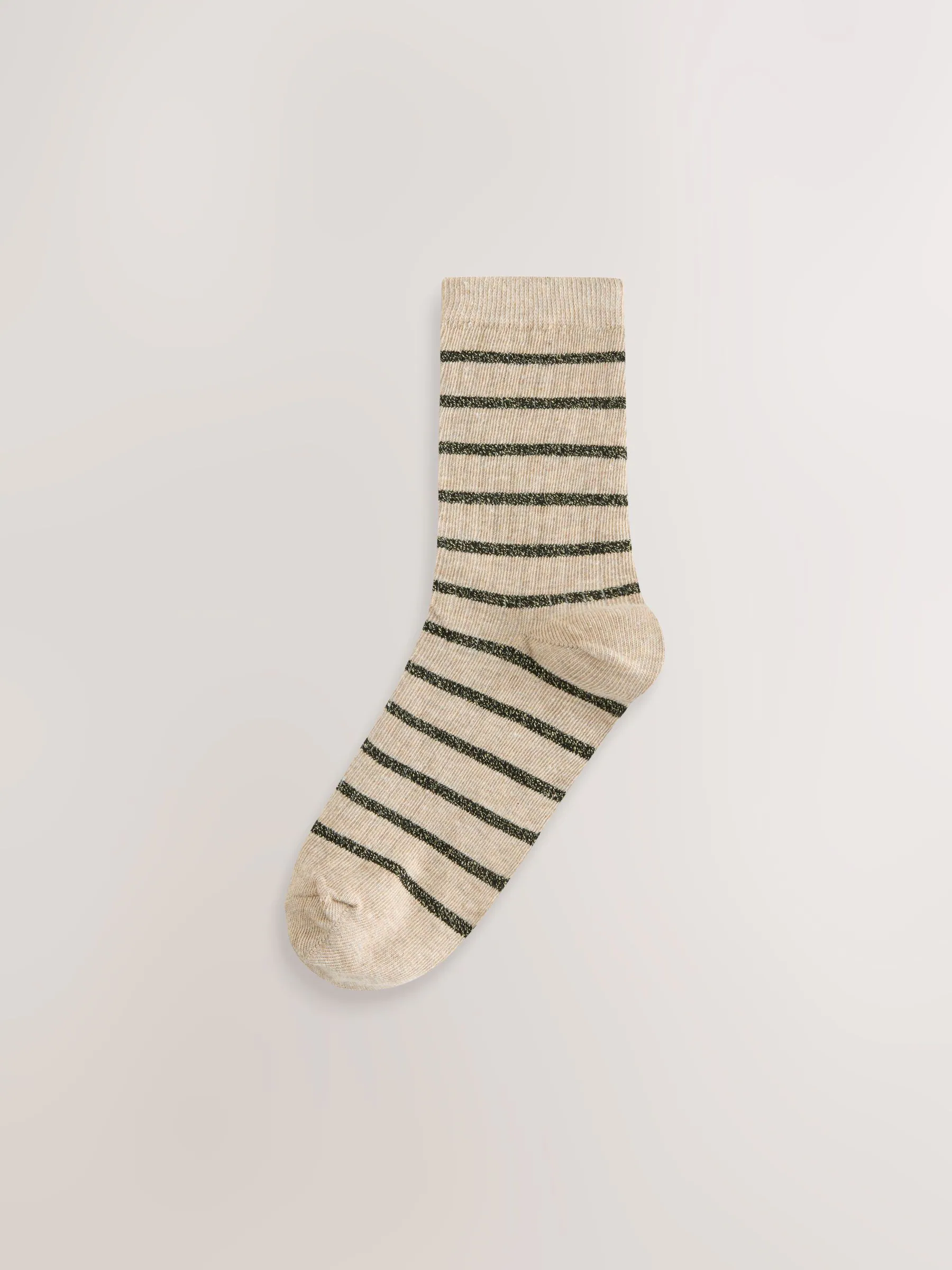 Neutraal - Sparkle Stripe Ankle Socks 3 Pack