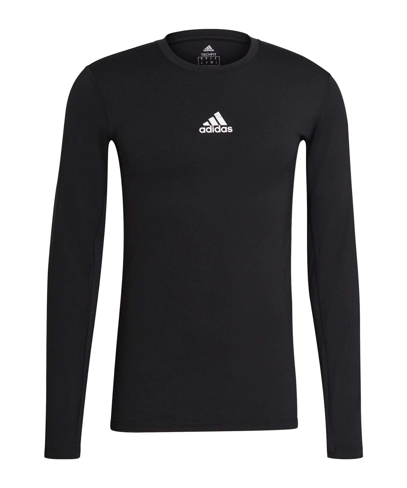 adidas Techfit Shirt langarm Schwarz
