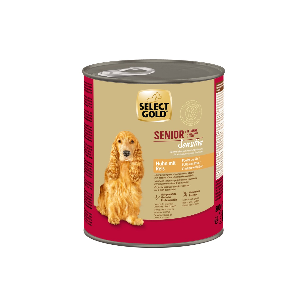 SELECT GOLD Sensitive Senior Huhn und Reis 6x800 g