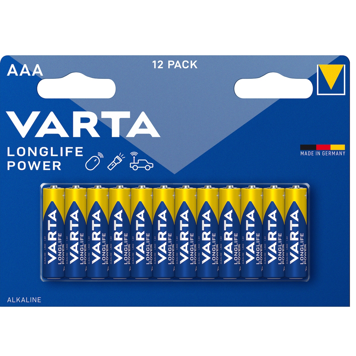 Varta Longlife Power AAA batteri (12-pakk)