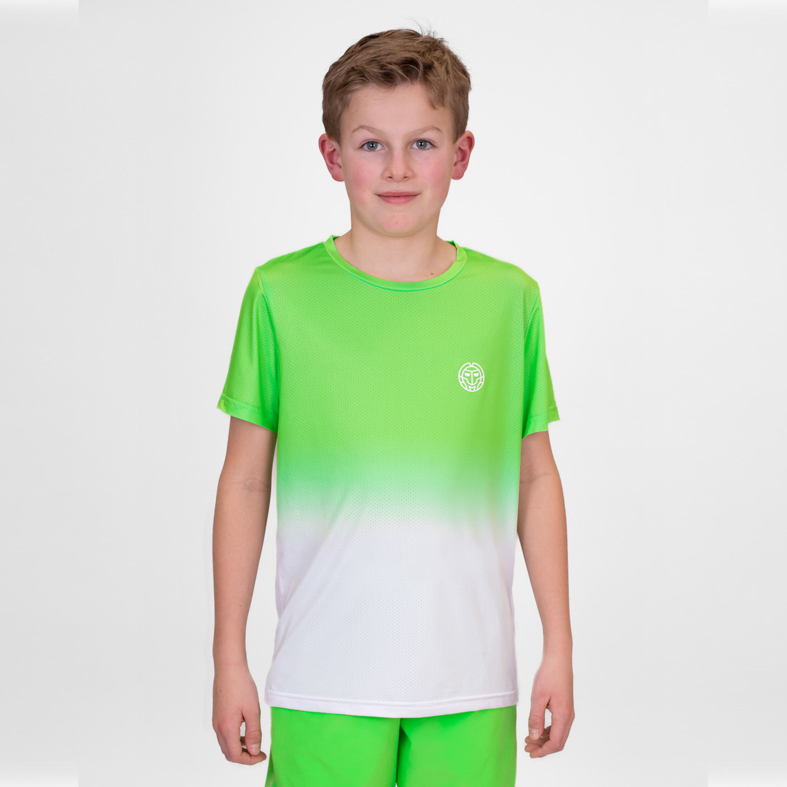 BIDI BADU Crew Gradiant T-shirt Garçons - Vert Fluo , Blanc