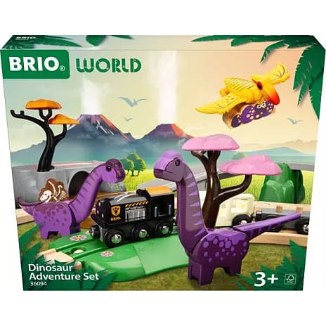BRIO togbanesæt med dinosaurer 36094