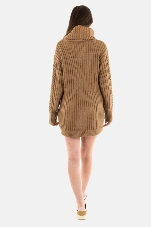 Robe superdry rollneck cable b9o island caramel twist