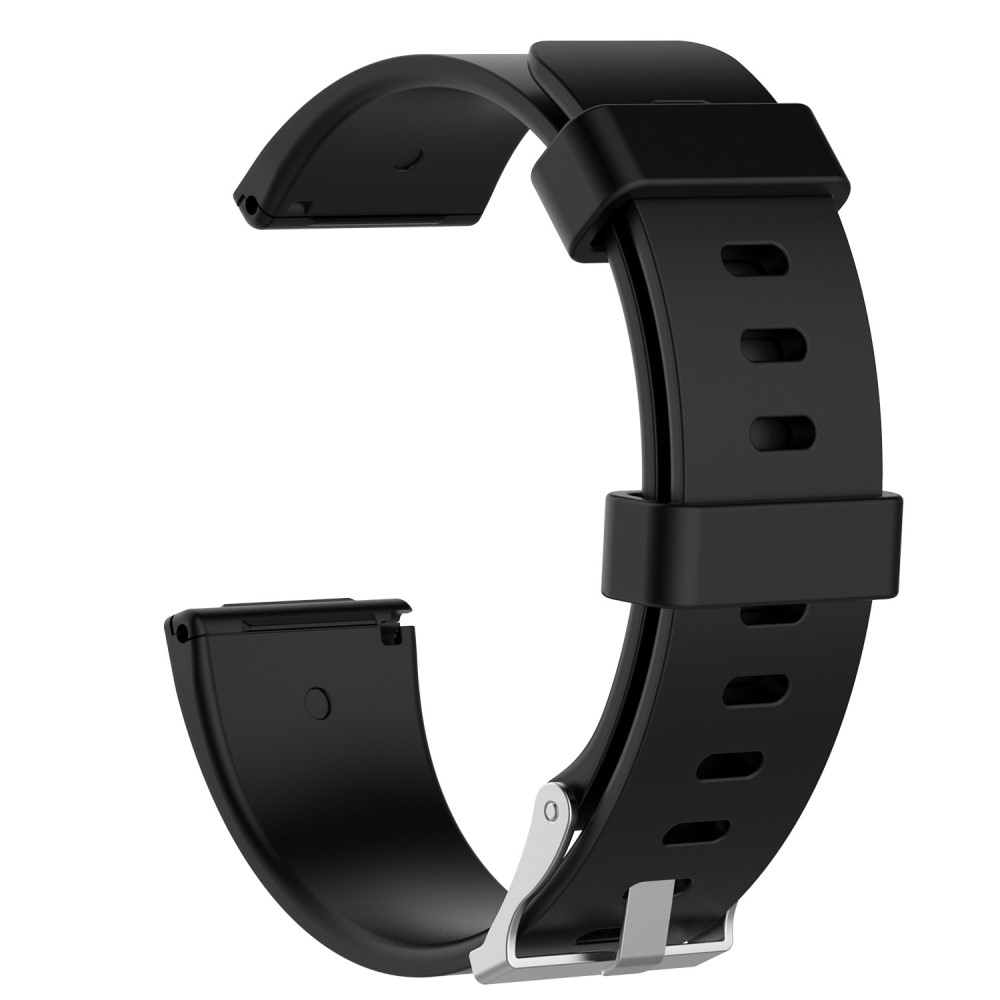 Fitbit Versa / Versa 2 / Versa Lite Sport Armband aus Silikon (Grösse S) - Schwarz
