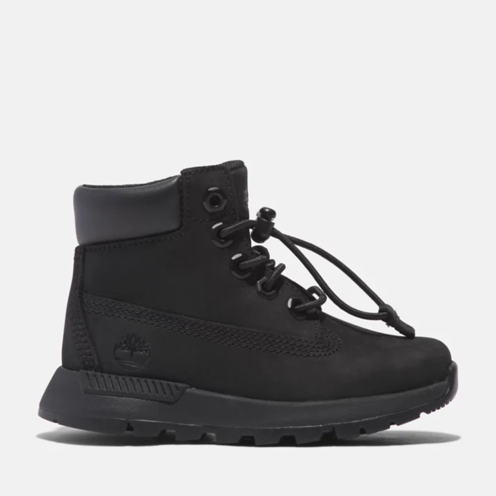 Bota infantil Killington Trekker de 15 cm na cor preta.