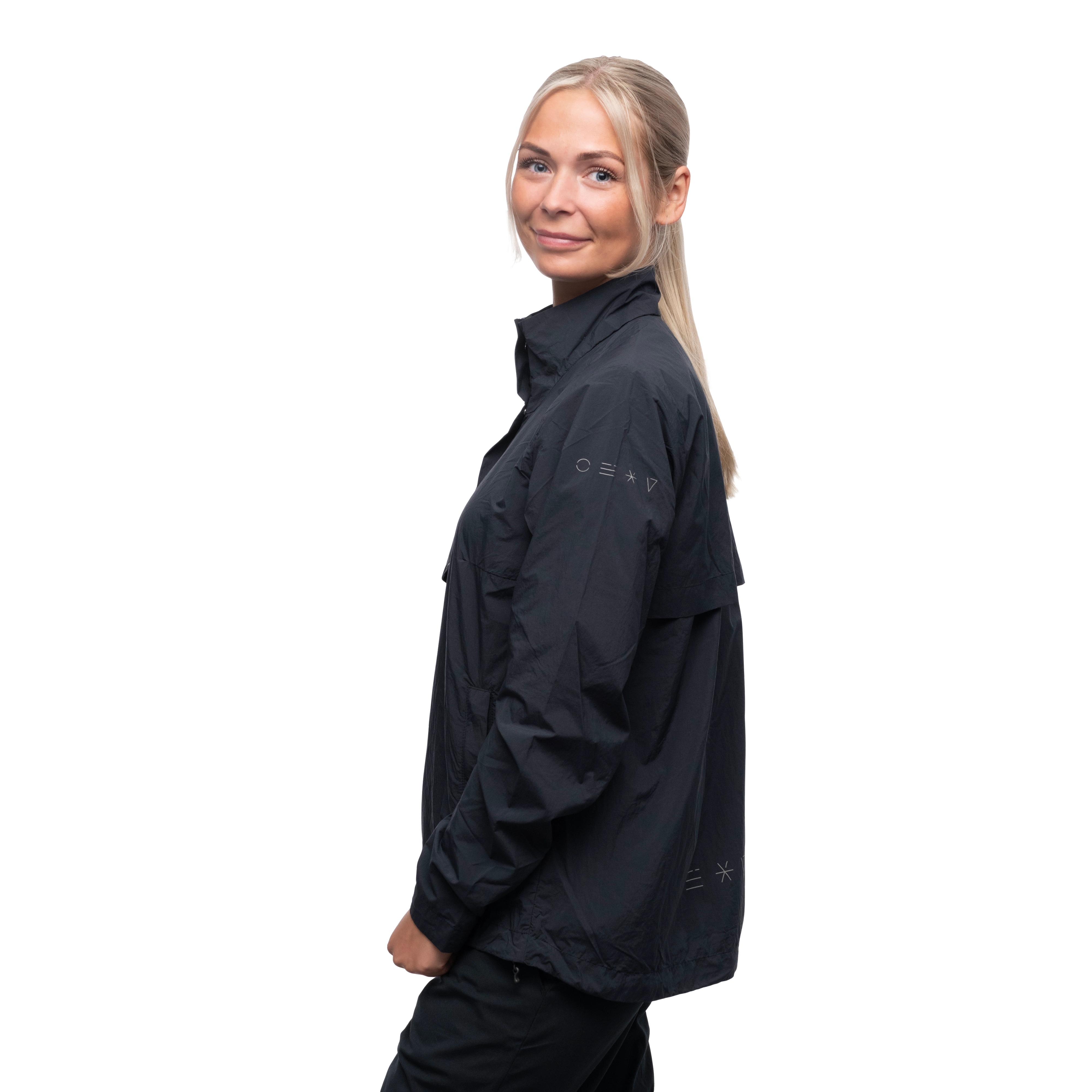 Oslo Urban Commute Windbreaker Jacket Women Black