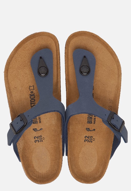 Birkenstock Gizeh Slippers blauw Imitatieleer