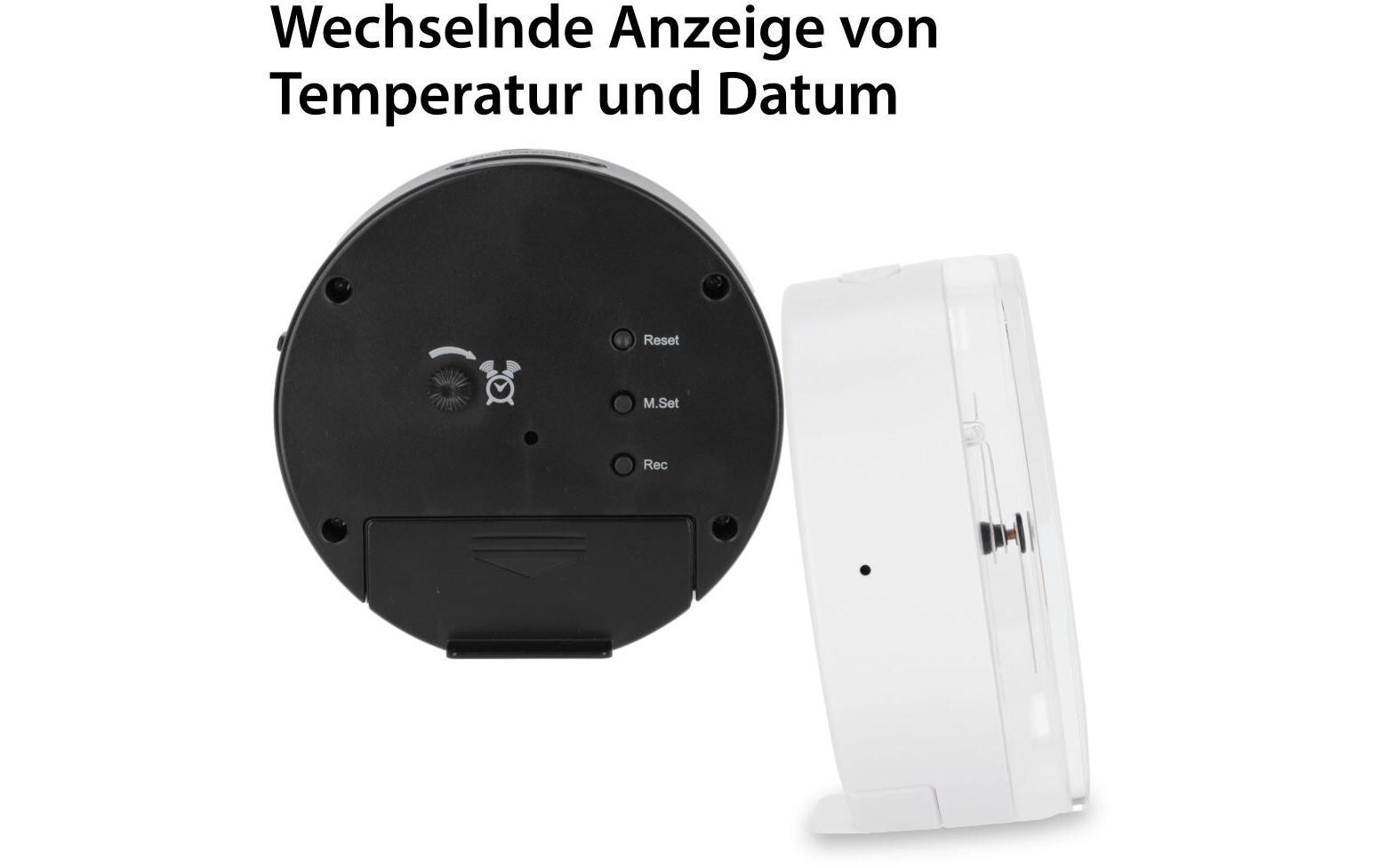Funkwecker 8.1 x 4 cm, SchwarzAnaloger Funk-Wecker