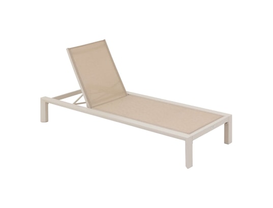 HESPERIDE - Bain de soleil Transat evasion en aluminium - argile