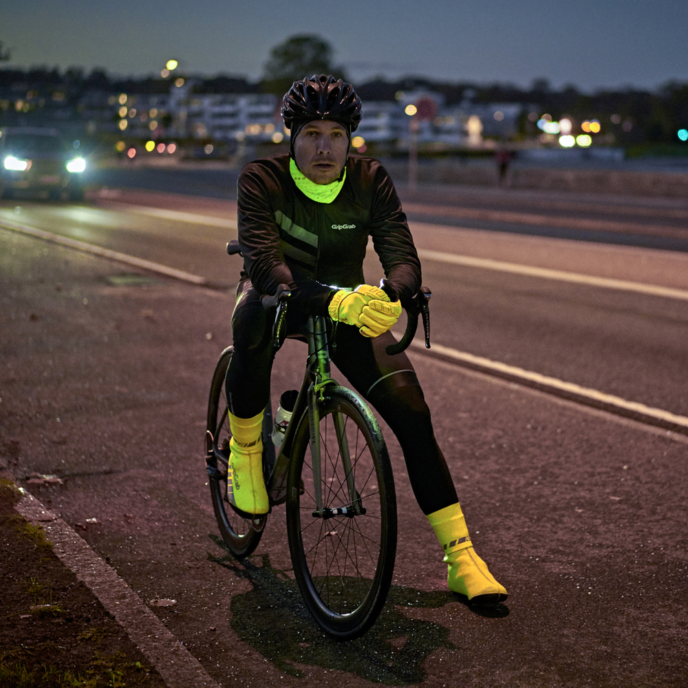 GripGrab CyclinGaitor Regnvejrs Ankle Cuff Hi-Vis
