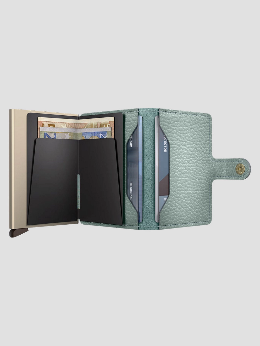 Secrid Mini Pebble Wallet sea green