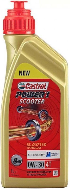 Castrol - Power1 Scooter 4T 0W30 - Motorolie - 1L