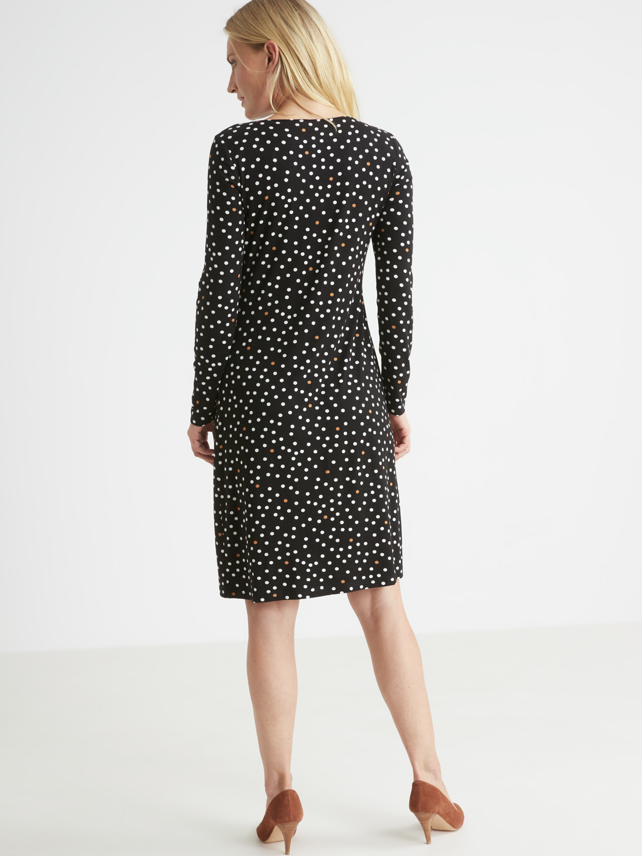 Robe maille fluide drapé fantaisie
