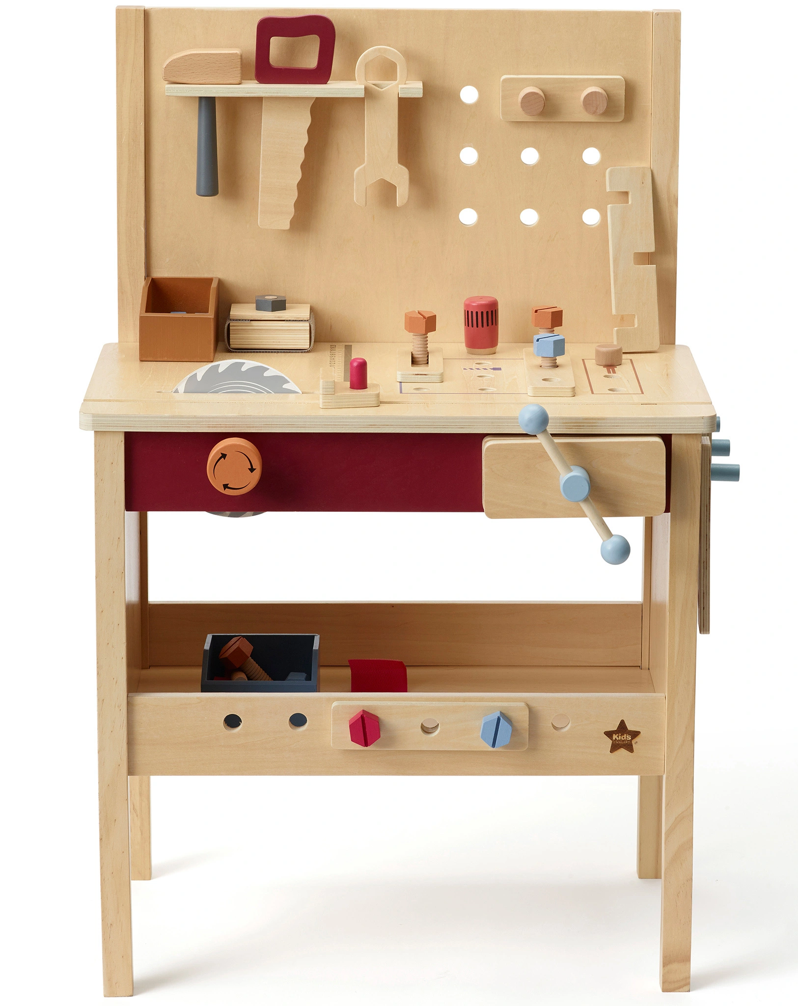 Holz-Werkbank CRAFTSKIDS 39-teilig in bunt